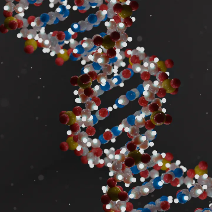 Glowing DNA Strand